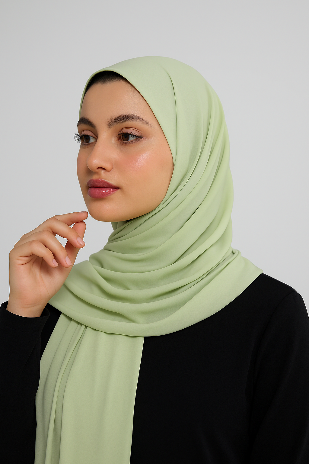 Sage Green Chiffon Hijab