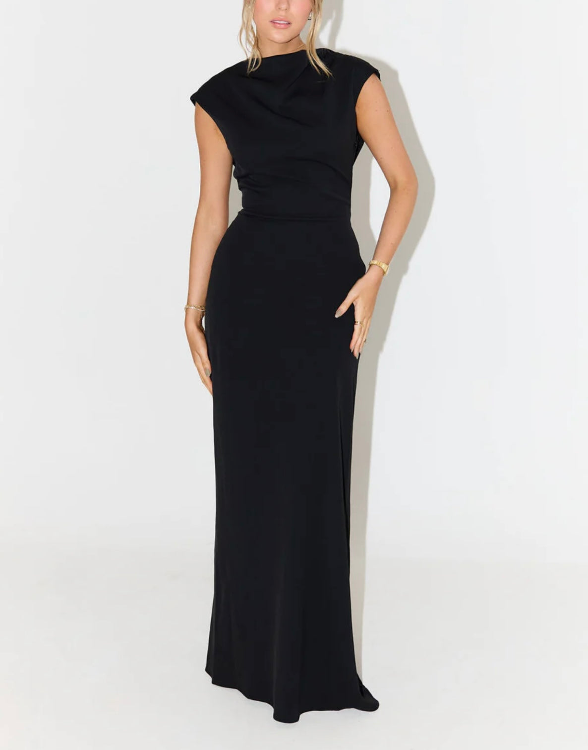 Maya Drape Maxi Dress