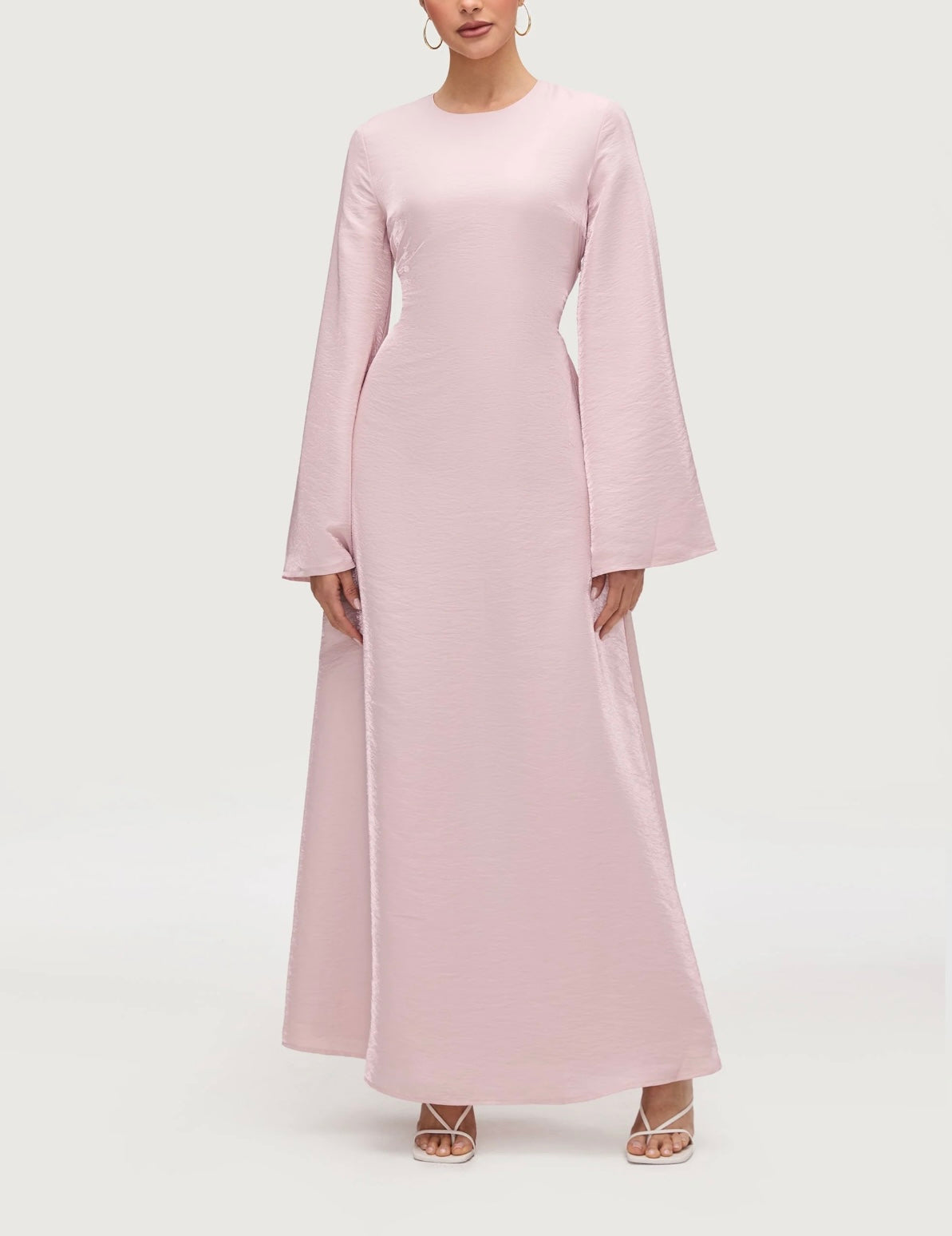 Lace Up Back Maxi Dress