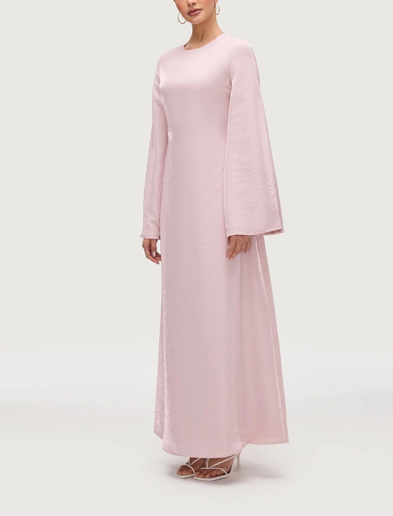 Lace Up Back Maxi Dress