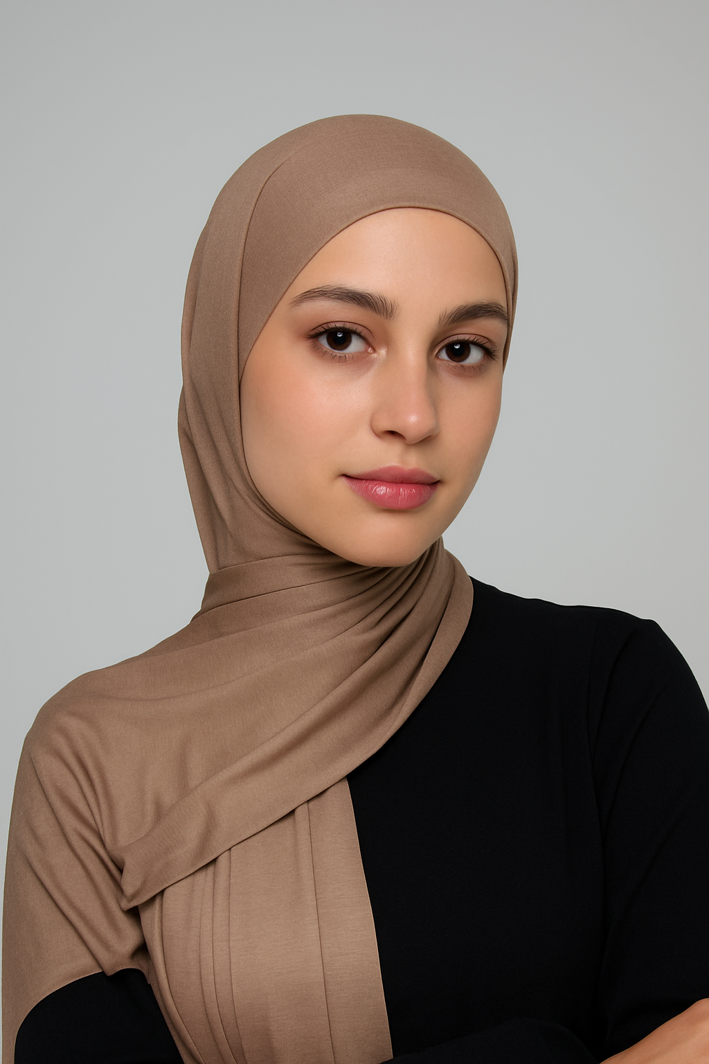 Light Brown Cotton HIjab