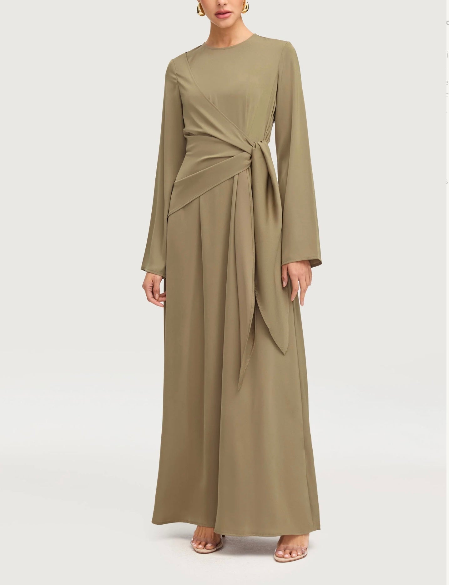 Side Tie Maxi Dress