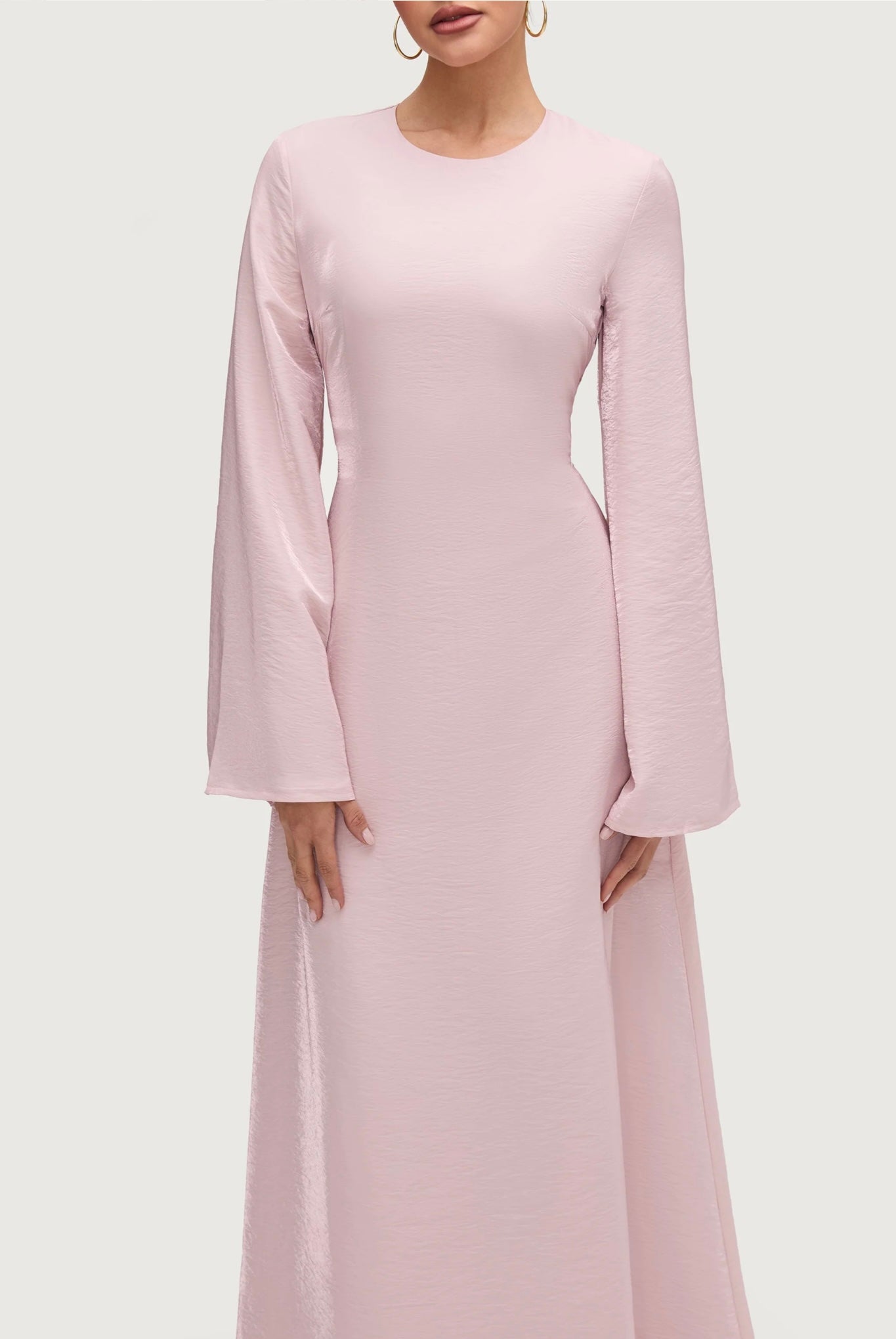 Lace Up Back Maxi Dress