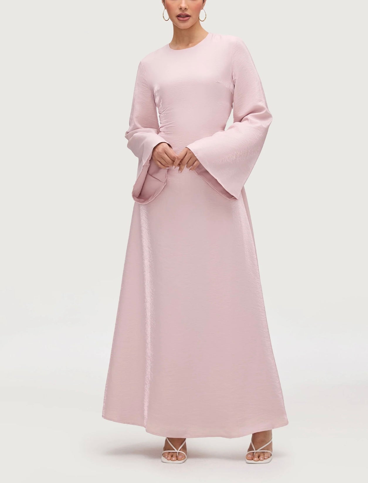 Lace Up Back Maxi Dress