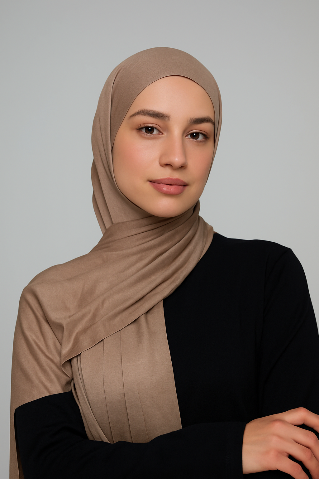 Light Brown Cotton HIjab