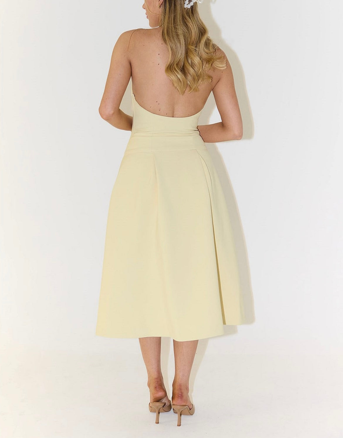 Dropped Hem Midi Dress